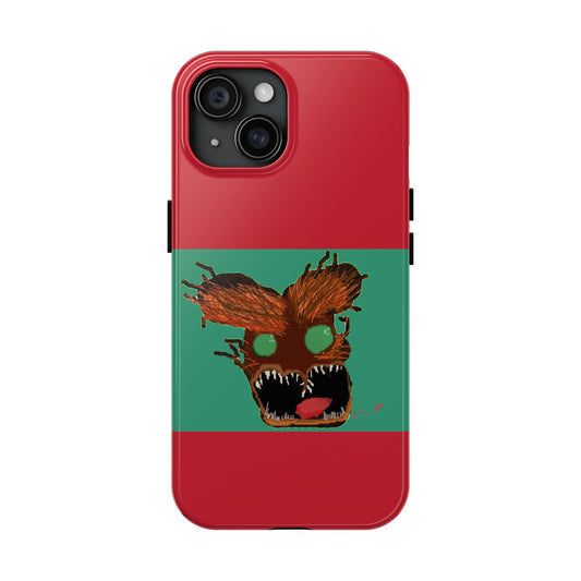 Furious Wolf-Design Tough Phone Case | Personalized Phone Cover for Animal Lovers, Protection & Style, Present for Him or Her